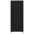 vidaXL Highboard 2 ks Čierny dub 69,5 x 34 x 180 cm Kompozitné drevo