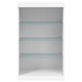 vidaXL Komoda s LED svetlami biela 60,5x37x100 cm