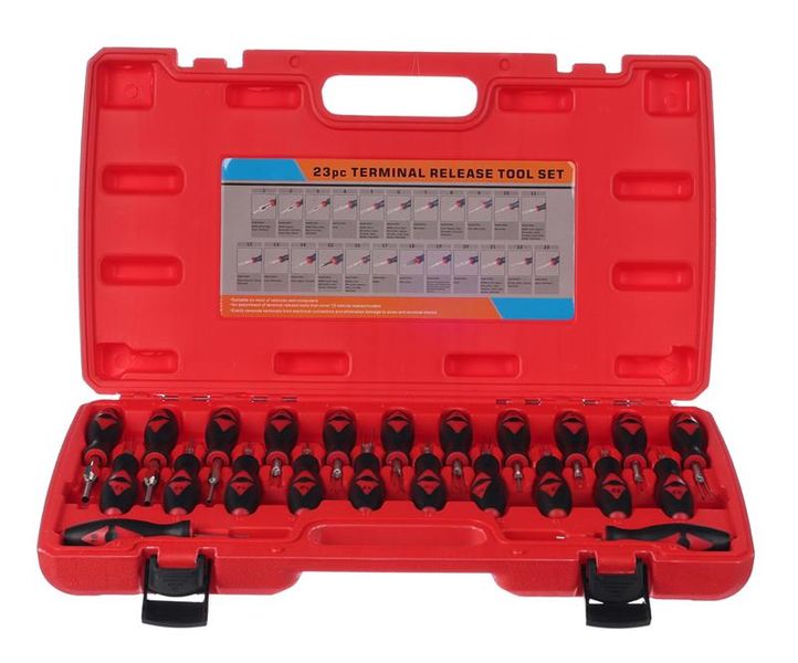 Sada vypichovákov pinov a konektorov MECHANIC TERMINAL PIN SET 1, 23 ks SIXTOL