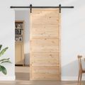 vidaXL Zavesené posuvné dvere 100 x 2,5 x 208 cm Borovicový masív