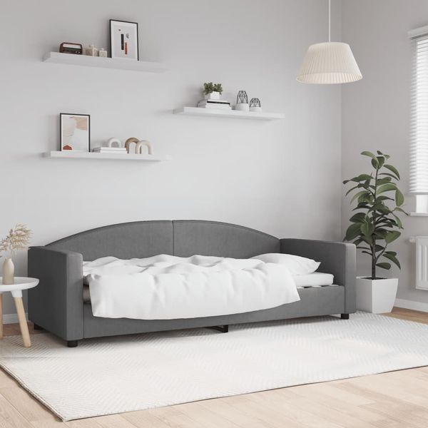 vidaXL Posteľný rám tmavosivý 80x200 cm látka