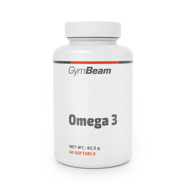 Omega 3 - GymBeam, bez príchute, 60 kaps.