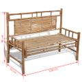 vidaXL Záhradná lavička 120 cm, bambus