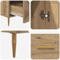 vidaXL Highboard Remeselný dub 69,5 x 31 x 115 cm