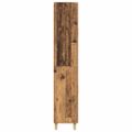 vidaXL Highboard Staré drevo 69,5 x 34 x 180 cm Kompozitné drevo