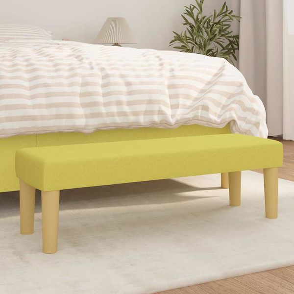vidaXL Lavička zelená 100x30x30 cm látka