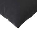 vidaXL Vankúše na pohovku 2 pcs Čierna 120 x 40 cm Kordúrová tkanina