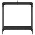 vidaXL Konzolový stôl Čierny dub 75 x 30.5 x 75 cm Kompozitné drevo