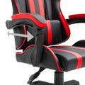 vidaXL Herná stolička, červená, umelá koža