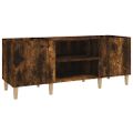 vidaXL Skrinka na platne dymový dub 121x38x48 cm kompozitné drevo