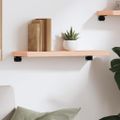 vidaXL Nástenná polica 60x20x4 cm neošetrený dubový masív