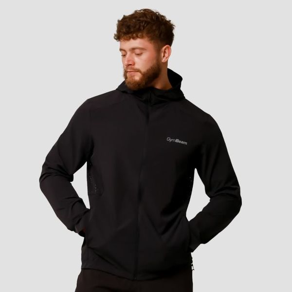 Bežecká bunda Pulse Black - GymBeam, veľkosť XXL, veľkosť oblečenia XXL