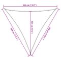 vidaXL Tieniaca plachta 160 g/m² tmavozelená 3x3x3 m HDPE