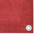 vidaXL Balkónová markíza červená 120x500 cm HDPE