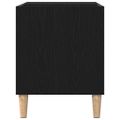 vidaXL Skrinka na gramofónové platne 84,5 x 38 x 48 cm Čierny dub