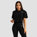 Dámske tričko Cropped Limitless Black - GymBeam, veľkosť XL, veľkosť oblečenia XL