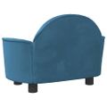 vidaXL Pelech pre psa modrý 66x40x45 cm zamat