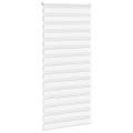 vidaXL Zebra roleta biela 100x200 cm šírka látky 95,9 cm polyester