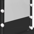 vidaXL Toaletný stolík s LED čierny 100x40x130 cm