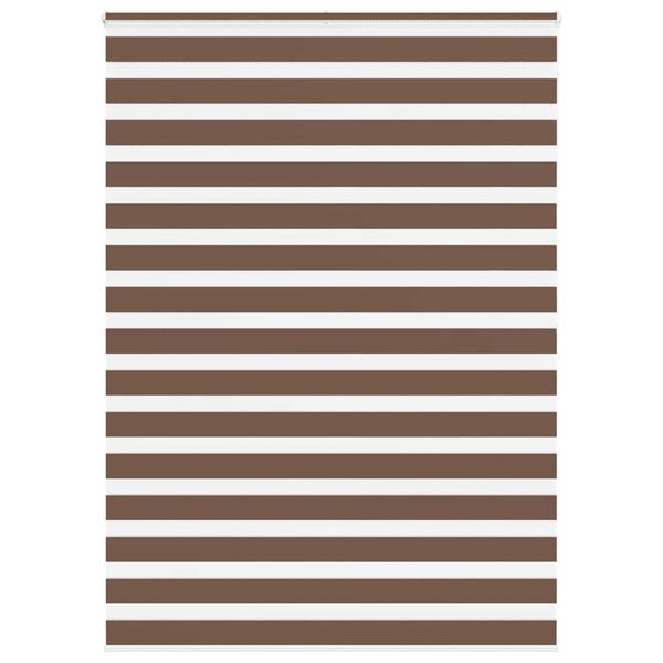 vidaXL Zebra roleta hnedá 165x200 cm šírka látky 160,9cm polyester
