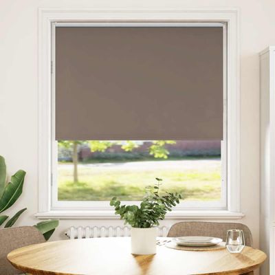 vidaXL Roleta zatemnenie Coffee 100x150cm Šírka látky 95,7cm Polyester