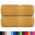 vidaXL Uteráky pre hostí FROGN 2 ks zlaté 30x50 cm 360 g/m²