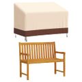 vidaXL Obaly na 2-sedad. lavice 2 ks 132x71x56/81 cm 600D oxford látka