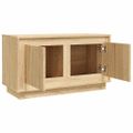 vidaXL TV skrinka dub sonoma 80x35x45 cm spracované drevo