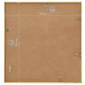vidaXL Fotorámiky na stenu, koláž 3 ks, zlaté 50x50 cm, MDF