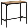 vidaXL Barový stôl 110x55x107 cm masívne surové mangovníkové drevo