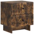 vidaXL Nočný stolík 2 ks Dymový dub 43 x 34,5 x 47,5 cm