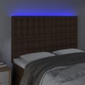 VidaXL Čelo postele hnedé 144x5x118/128 cm umelá koža