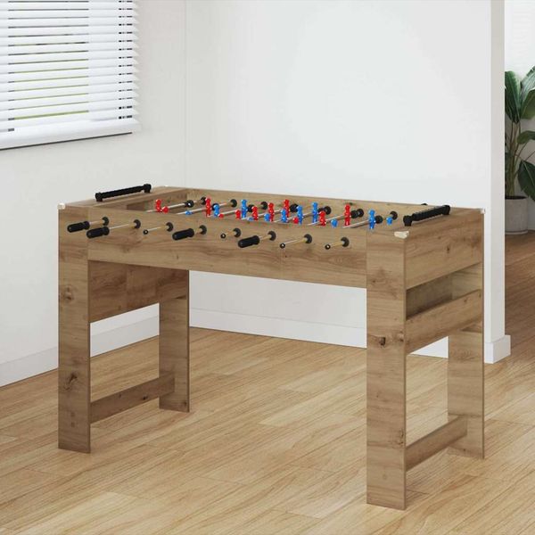 vidaXL Stolný futbal Remeselný Dub 125 x 60,5 x 80 cm Kompozitné drevo