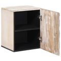 vidaXL Zavesený kabinet do kúpeľne Biela 38 x 33,5 x 48 cm