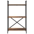 vidaXL Regál na knihy 3 úrovní 56 x 34 x 96 cm Kompozitné drevo