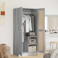 vidaXL Šatník sivý dub sonoma 82,5x51,5x180 cm spracované drevo