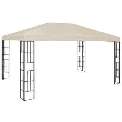 vidaXL Altánok 3x4 m, krémový