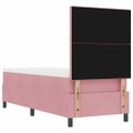 vidaXL Posteľ s pružinovým rámom Ružová 80 x 200 cm Zamat