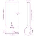 vidaXL Nohy barového stola v tvare U, 2 ks, čierne, 60 x (110-111) cm, oceľové