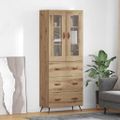 vidaXL Vysoký kabinet so policou 2 ks Remeselný dub 69,5 x 34 x 180 cm