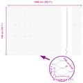 vidaXL Hexagonálne oplotenie s betónovým podstavcom 10 x 1,5 m