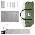 vidaXL Stan chata so strechou Zelená 210 x 210 x 138 cm Polyester