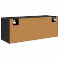 vidaXL Skriňa na topánky 100 x 35 x 38 cm Kompozitné drevo Čierny dub