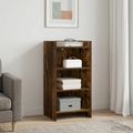 vidaXL Servírovacia skriňa Dymový dub 40 x 36 x 80 cm Kompozitné drevo