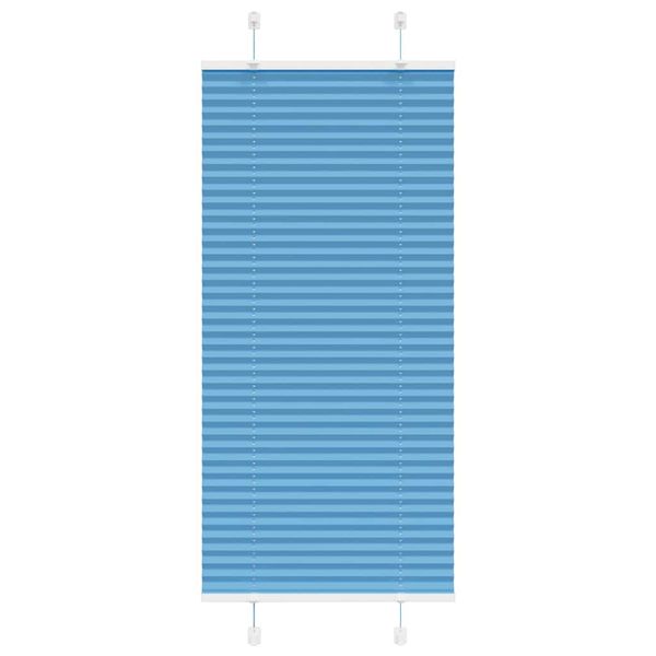 vidaXL Plisovaná roleta modrá 65x150 cm šírka látky 64,4 cm polyester