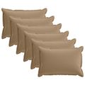 vidaXL Poťah na podložku 6 ks HOUTEN Sivohnedá 50 x 80 cm Polyester