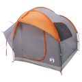 vidaXL Auto Stan Šedá a oranžová 239 x 210 x 210 cm Polyester a oceľ