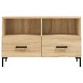 vidaXL TV skrinka dub sonoma 80x36x50 cm spracované drevo