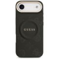 Obal Guess pre iPhone 17 Air HC MAGSAFE PU S/ PEONY HOT STAMP čierna