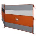 vidaXL Kempingový vetrolam sivo-oranžový 340x130 cm vodeodolný
